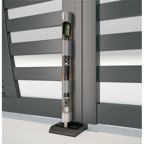 Locinox – Serratura elettrica da pavimento motorizzata – Chiusura 115 mm – Scatola in alluminio verniciato a polvere argento – Sblocco meccanico di emergenza (1/5)