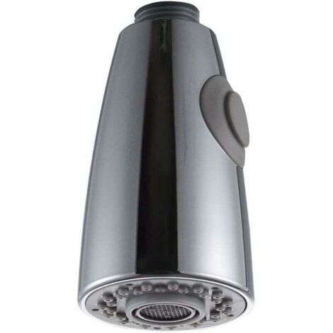 Deux Fonctions Robinet Cuisine Remplacement Extractible pour Douchette Evier Cuisine tête de pulvérisation en chrome 1/2" L'interface