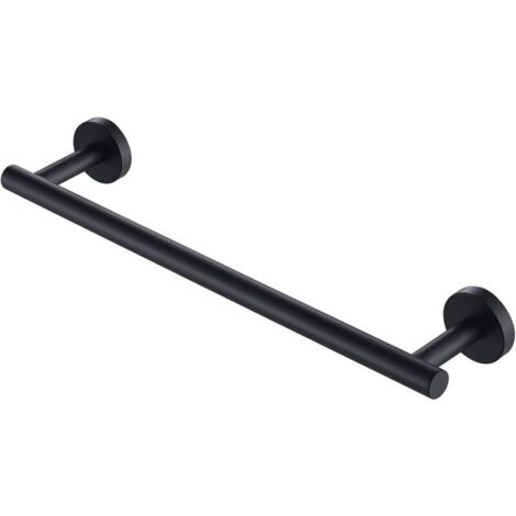Porte Serviette Salle de Bain Mural Porte Serviette Adhésif 40cm Acier Inoxydable SUS304 Porte Serviette Noir Mat (1/4)