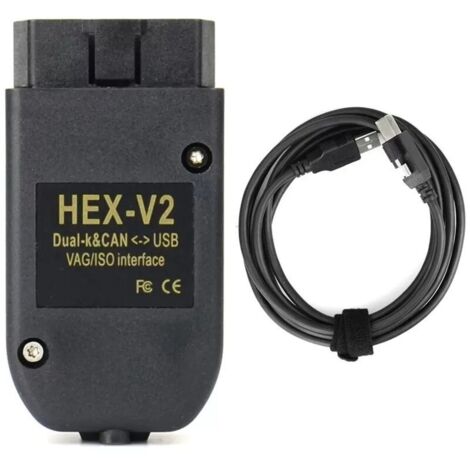 Interface de Diagnostic VCDS HEX-V2 pour Audi Volkswagen Seat Skoda - Système de Diagnostic et Programmation Complet avec -Alovez