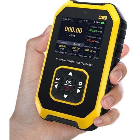 Compteur Geiger Numérique Compteur de Rayonnement Nucléaire Dosimètre Personnel Radioactivité Détecteur de Radiations Nucléaires, avec écran LCD