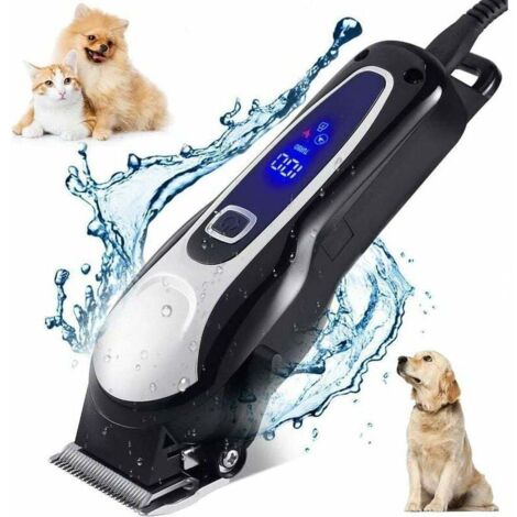 Tondeuse professionnelle pour chien, tondeuse électrique sans fil pour chien à poils longs, tondeuse professionnelle pour chien et chat, kit de toilettage pour animaux de compagnie, lame tranchante sû