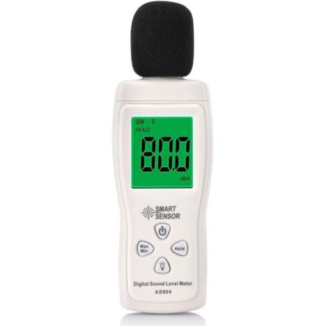 Sonomètre numérique Testeur de décibels numérique Compteur de décibels professionnel 30-130dBA Min/Max Données Batterie faible Écran LCD rétro-éclairé Mise hors tension automatique pour l'usine de bur (1/4)
