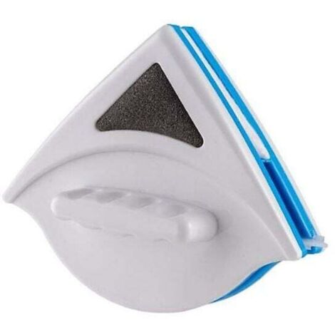 Nettoyeur de vitres magnétique Double face essuie-glace magnétique planeur magnétique brosse de nettoyage outil verre lavage outil de nettoyage brosse 1 pièces-bleu/blanc