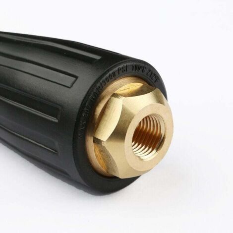 Buse Rotative Haute Pression 3000 PSI Buse de Pulvérisation Turbo pour Nettoyeur Hute Pression avec Raccord Rapide 1/4", 030(noir)