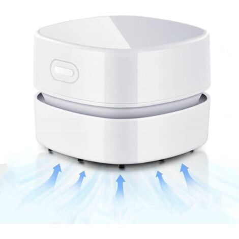 Mini Aspirateur de Table sans Fil, USB Rechargeable, 90 Minutes de Fonctionnement, Rotatif à 360°, pour Enlever les Miettes, la Poussière et les Cendres de la Table, du Bureau et du Clavier (1/4)
