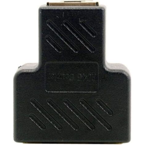 Adaptateur de câble réseau Ethernet Câble patch Adaptateur réseau LAN Ethernet Répartiteur RJ45 Cat 6