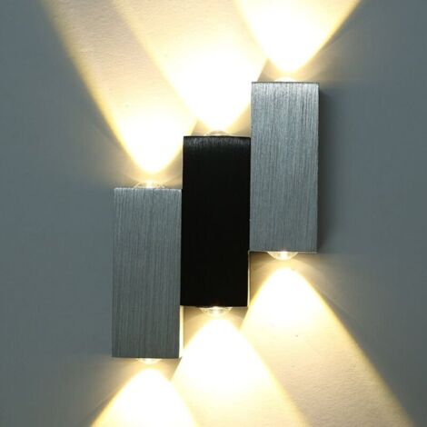 6W Applique murale Luminaire Up Down Décoratif d'intérieur pour Chambre Escalier Sallon Bureau - Blanc Chaud