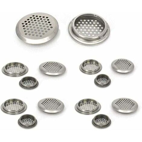 READCLY-Grille de Ventilation 20 pièces grille inox Grille d'aération Trou Respiration pour armoire placard Air évacué Grille d'évacuation Ventilation pour Cuisine Meubles bouche Ronde (35mm) (1/4)