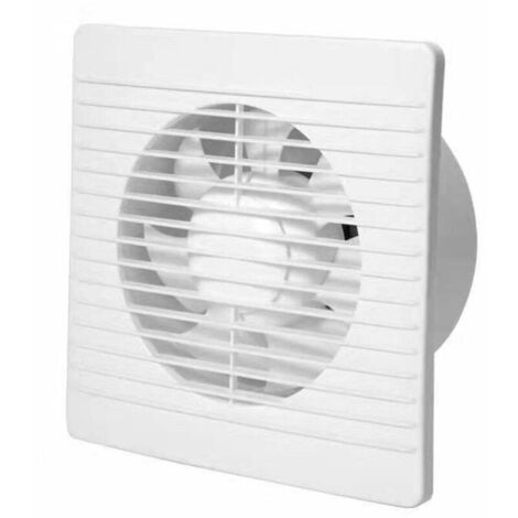 Ventilateur de Salle de Bain-100MM, Ventilateur Extracteur d' air avec clapet anti-retour, faible consommation d'énergie 15 W,MC pour Salle de Bain,Cuisine,Bureau,WC