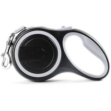 Laisse rétractable pour Chien 8M,Laisse Enrouleur pour Gros Chien,Laisse Chien Enrouleur,Laisse de Dressage Automatique pour Chien jusqu'à 110 lb/50 kg, Gris,Fonepro