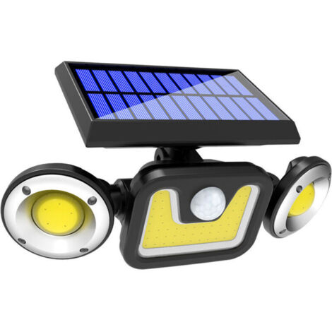 Lampe Solaire Extérieur Ultra Puissante 83LED avec Détecteur de Mouvement, Spot Solaire Etanche IP65 Eclairage Exterieur. (1/2)
