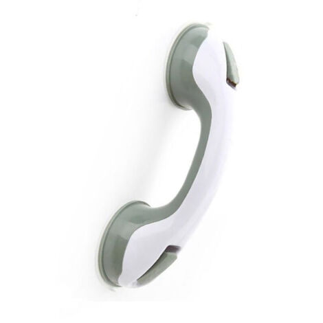 2 PCS Poignée baignoire de sécurité/Poignéee/Ventouse de douche pour salle de bain + WC (Gris)