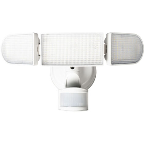 Extérieur LED Projecteur Détecteur de Mouvement avec 3 Têtes Extérieur Détecteur de Mouvement Lumière