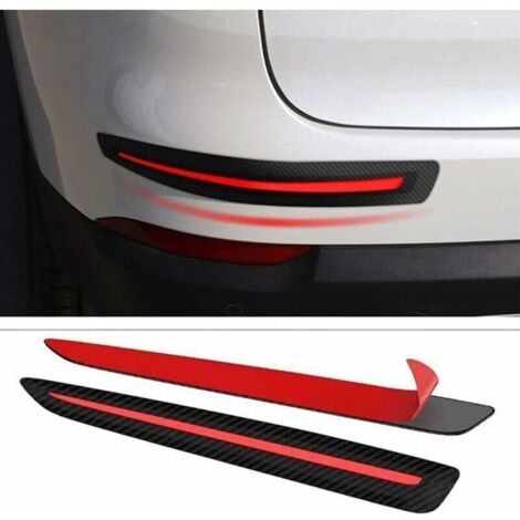 2pcs Autocollant de Voiture Protection Pare-Chocs Avant Bord arrière Corner Guard Scratch Protector Strip pour SUV MPV berline Voiture