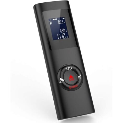 Mini Télémètre Laser 40M, Télémètre Laser Portable Rechargeable par USB, M/In/Ft Télémètre Laser Numérique, Noir (1/4)