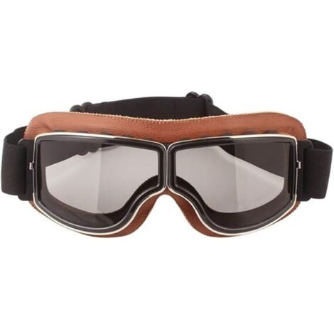Lunettes de protection rétro pour moto - Anti-buée - Chaudes - Pour l'équitation, le VTT, le motocross (1/4)