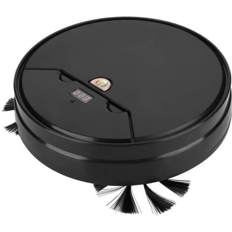 Robot de balayage ultra-mince paresseux maison intelligente rechargeable robot aspirateur automatique noir