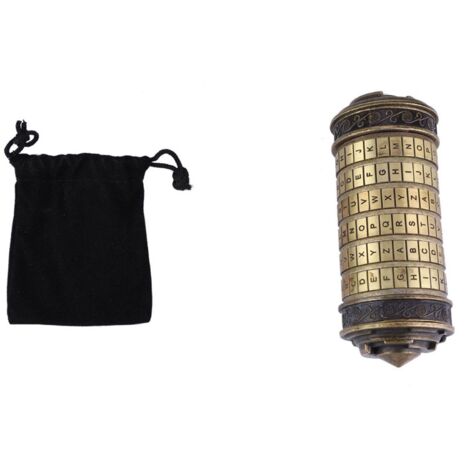 Porte-cadenas à code lettre Da Vinci classique, cadeau romantique. Code par défaut : ILOVEU (1/5)
