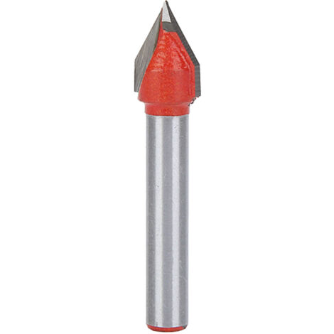 Fraise à rainurer en V 3D 6x10 mm (1/4") pour le travail du bois et la gravure CNC à 60° (1/5)