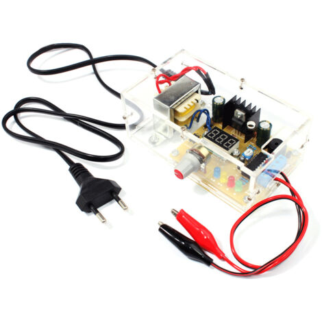 Kit d'alimentation régulée, tension de sortie réglable en continu de 1,25 V à 12 V pour circuit de test