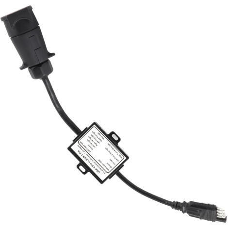 Adaptateur de feu de remorque USA 4 broches vers EUR 7 broches avec séparation des signaux stop/frein (1/5)