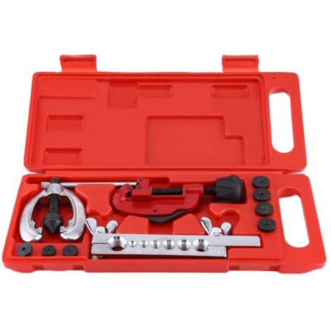 Kit de 10 pièces pour évaser les tuyaux de frein et de carburant : outil de réparation inclus. Coupe-tubes. (1/5)