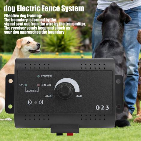 Système de clôture électrique pour le dressage de 2 chiens et le confinement des animaux domestiques (1/5)