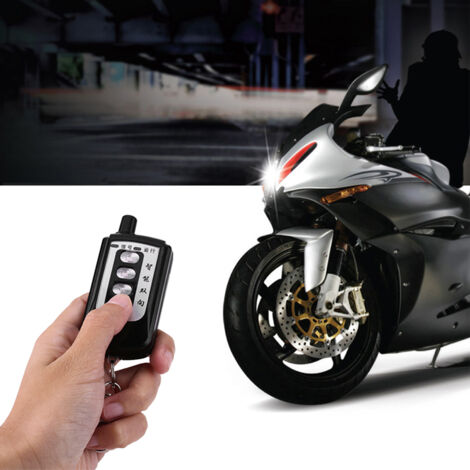 Système d'alarme antivol pour moto et scooter avec double télécommande et immobilisateur
