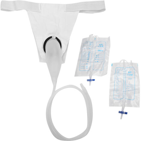 Urinoir réutilisable en silicone avec sac de recueil d'urine pour hommes âgés et patients alités