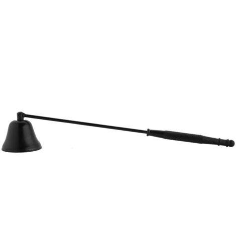 éteignoir à bougie en forme de cloche en acier inoxydable, outil manuel pour couper et éteindre la mèche (noir) (1/5)