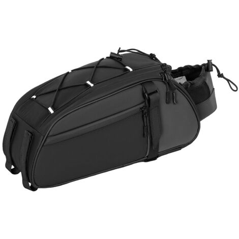 Sacoche de porte-bagages arrière multifonctionnelle pour vélo, étanche, capacité 8 L. (1/3)