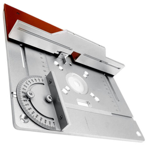 Ensemble de 3 plaques d'insertion pour table de défonceuse, en alliage d'aluminium, pour le fraisage du bois, outil auxiliaire de gravure et de découpe, établis de menuiserie