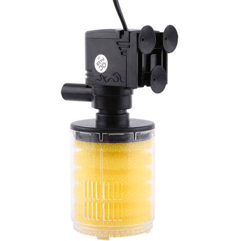 Filtre submersible 3 en 1 pour aquarium avec pompe à air et oxygénation (12 W) (1/5)