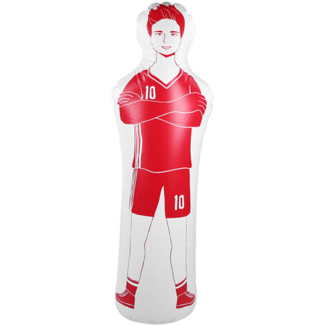 Sac de frappe gonflable de football, 0,35 m, en PVC, rouge, 40 x 160 cm (1/5)