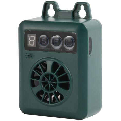 Dispositif anti-aboiements ultrasonique portable, réglable et étanche pour chiens de petite, moyenne et grande taille (vert olive). (1/5)