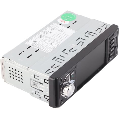 Lecteur MP5 mains libres Bluetooth HD 4,1 pouces pour voiture, lecture vidéo, radio FM, entrée auxiliaire, carte mémoire, port USB, télécommande (avec caméra) (1/5)