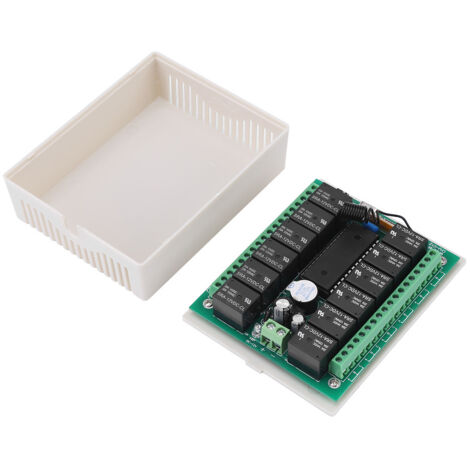 Relais CC 12 V, émetteur et récepteur de télécommande sans fil RF à 12 canaux (1/5)