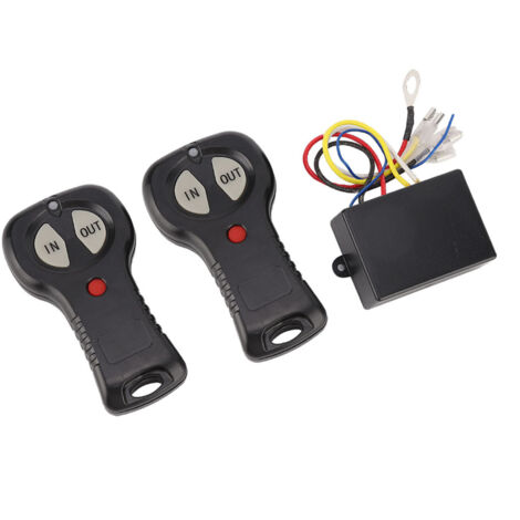 Kit de télécommande sans fil universelle 12 V pour treuil de voiture ou camion (1 paire) (1/5)