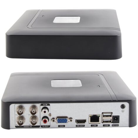 Enregistreur vidéo en temps réel 4 canaux (4CH) AHd CVI/TVI/DVr NVR 5 en 1 (1/5)