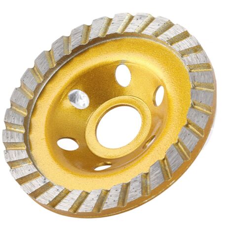 Disque à meuler diamanté segmenté 100 mm x 4,5 mm, 6 trous, pour marbre, béton et pierre (1/5)