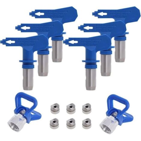 Buse Airless pulvérisation Réversible, 2X Buse siège Garde, Accessoires Buse Airless pour Pistolet à Peinture Haute Pression (Tapez 211, 315, 417, 517, 515, 523) (1/5)