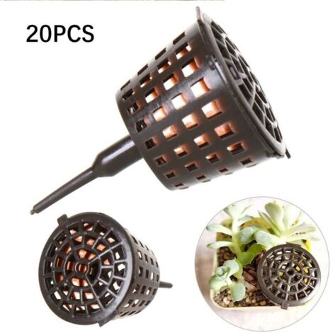 20pcs engrais panier bonsaï outil engrais couvercle panier boîte portable pépinière bassin, 6x4cm (1/5)