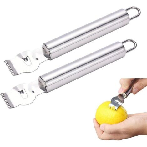 Râpe à citron ronde en acier inoxydable, pratique et facile d'utilisation, fabriquée dans un matériau robuste et durable, idéale pour peler les citrons et râper le zeste, un accessoire de cuisine indi (1/5)