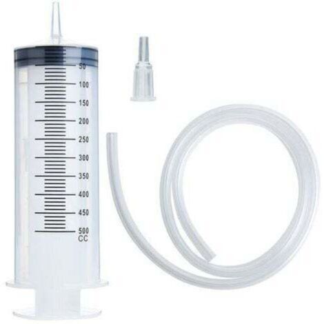 Seringue 500 ml – Pompe réutilisable grande capacité – Tube d'encre 1m pour applications précises – Usage professionnel (1/2)