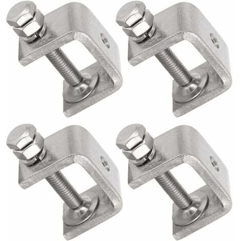 4 Pièces En Acier Inoxydable 304 Pinces En Forme De U En Forme De C étau Pinces à Bois Pinces Robustes En Forme De C Avec Une Large Ouverture De Mâchoire (1/5)