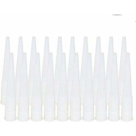 20 Pièces Cartouche Douilles Silicone Douilles embouts de Remplacement en Silicone Pointes Cartouche Cartouche Buses Buses(Diamètre intérieur de l'interface : 15 mm) (1/5)