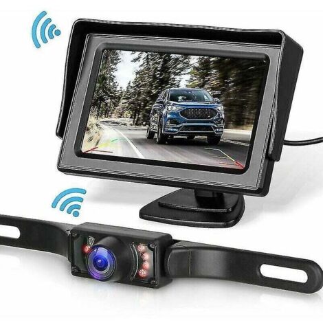 Wireless Backup Camera System Kit For Car/truck/van/pickup/motorhome 4.3`` Monitor Rear View Backup System (1/5)