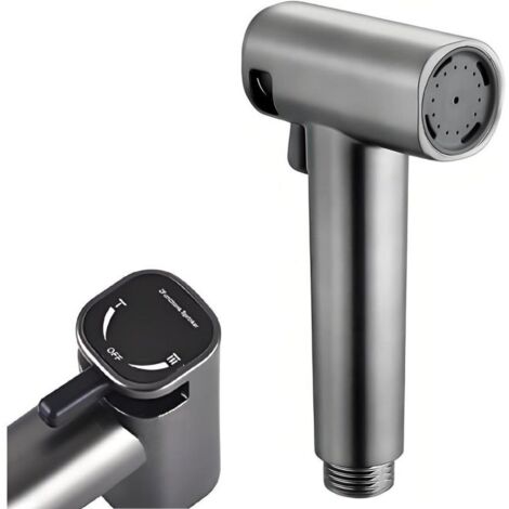 Pommeau de douche de toilette à main réglable avec deux modes (jet/jet d'eau) pour l'hygiène personnelle et les soins de nettoyage (1/4)