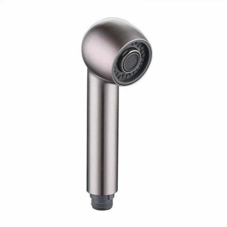 Douchette Robinet Cuisine 2 Jets Tête de Douche Remplacement Douchette pour Mitigeur Cuisine, Couleurs brossées (1/5)